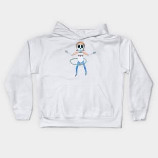 Lively Bones Hula Hoop Kids Hoodie